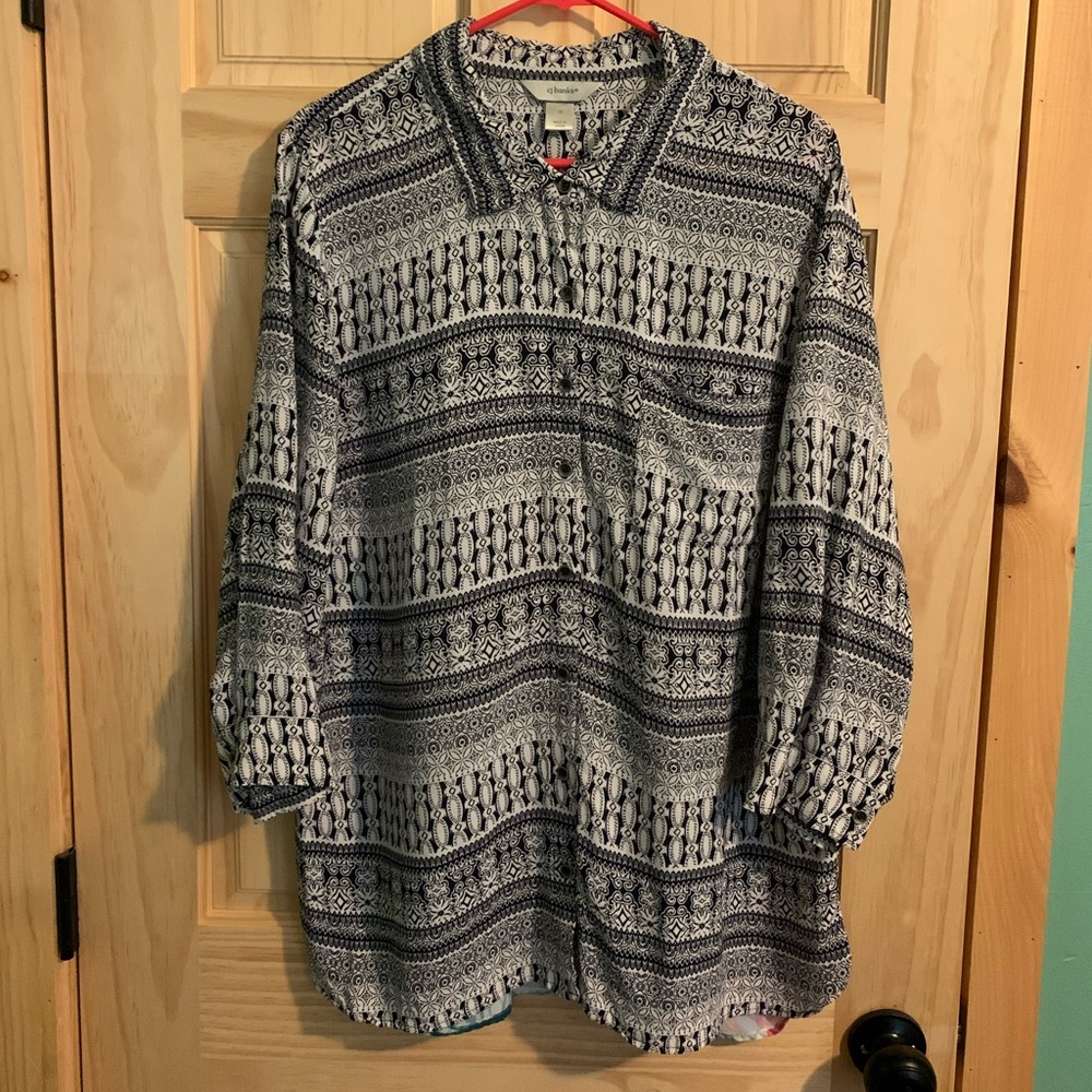 Womens Dress Shirt- 1x